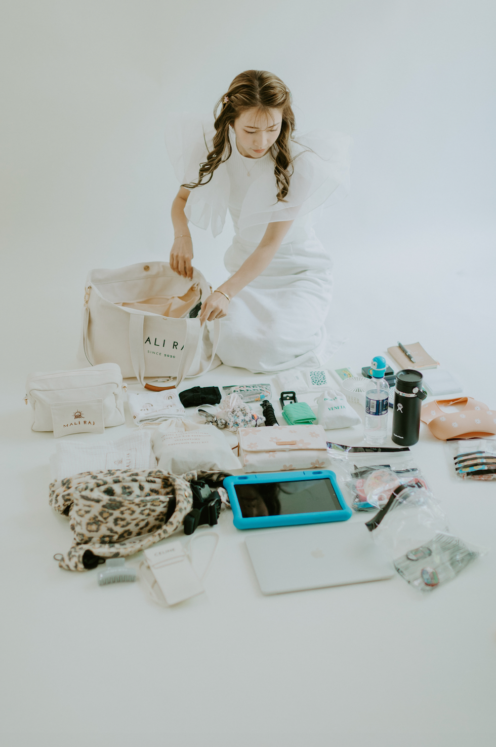 美品‼️】マリライ ファミリーバッグ マザーズバッグ アイボリー 美品‼️】マリライ ファミリーバッグ マザーズバッグ アイボリー